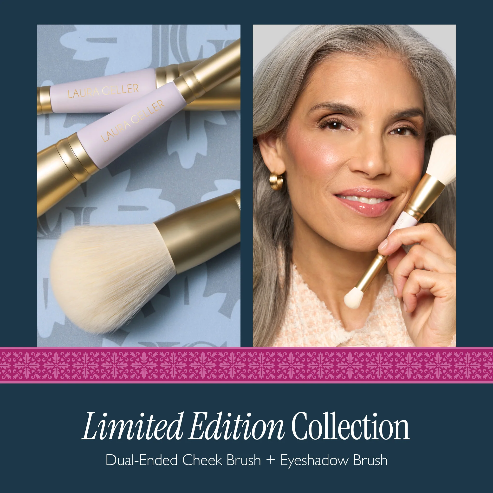 Limited Edition Dual-Ended Cheek + Eyeshadow Brush - Image 4