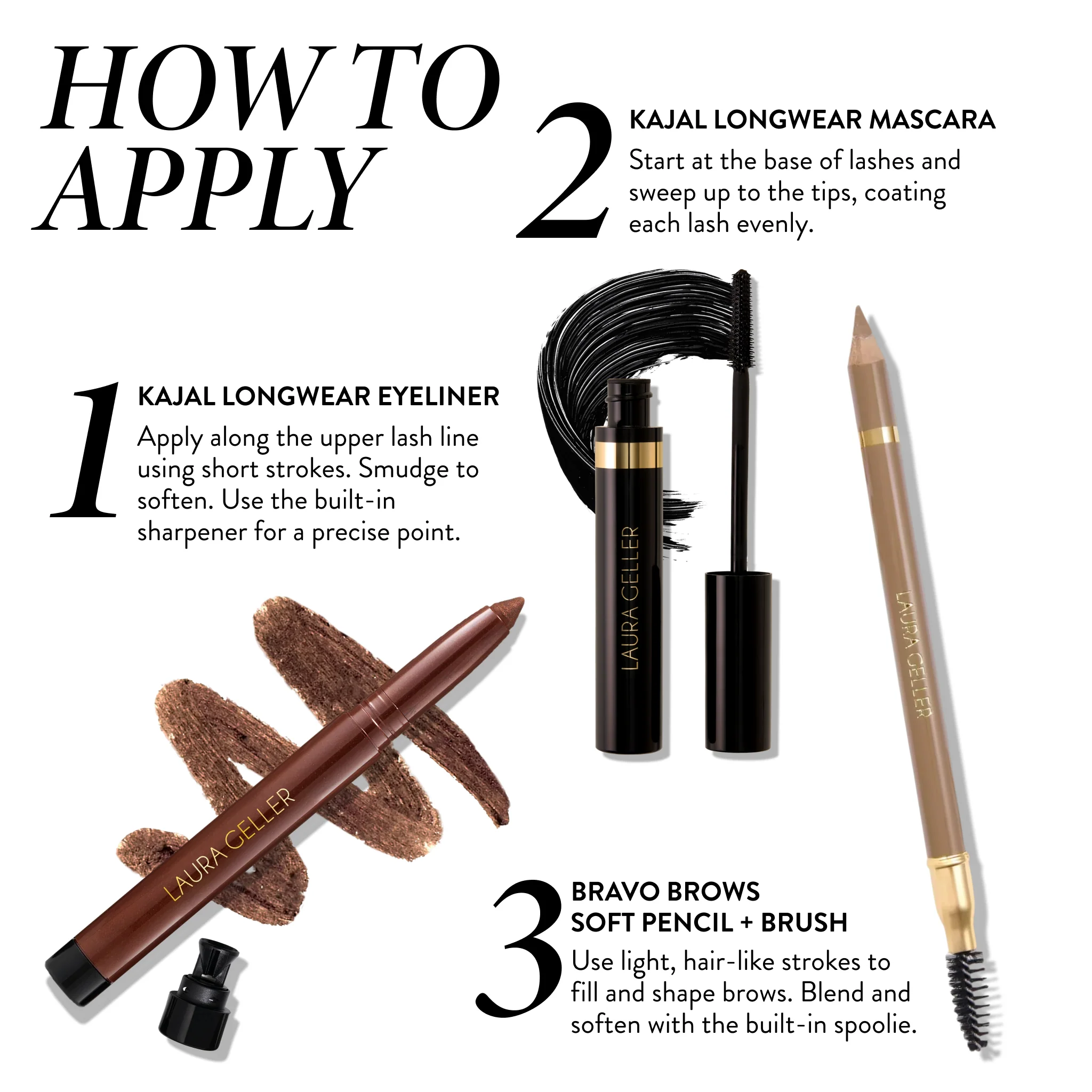 Laura’s 3 E’s: Eyeliner, Eyelash & Eyebrows Kit (3PC) - Image 8