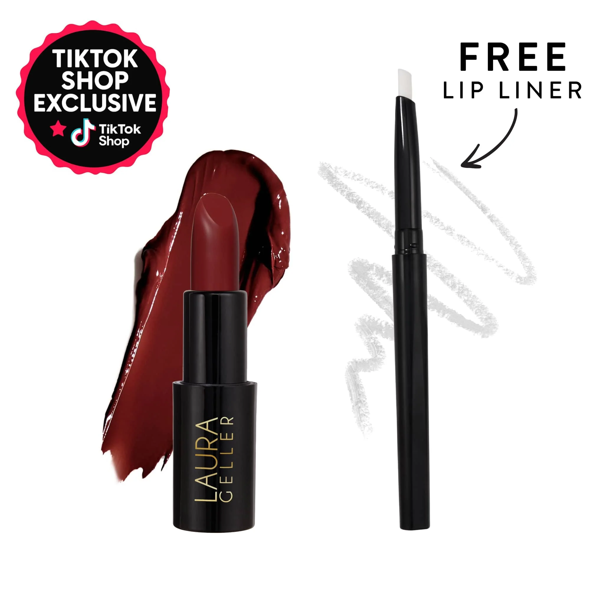 Laura Geller Modern Classic Cream Lipstick (FREE Invisible Color‑Locking Liner) - Image 3