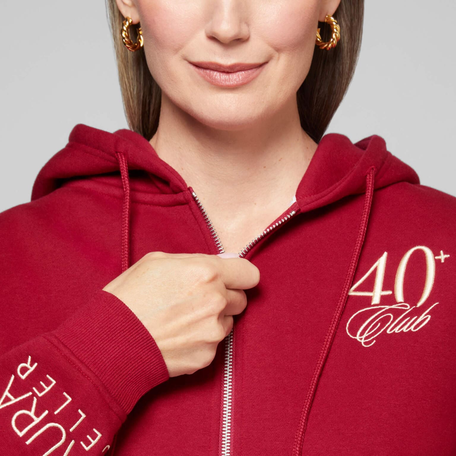 40+ Club Zip-Up Sweatshirt - Image 3